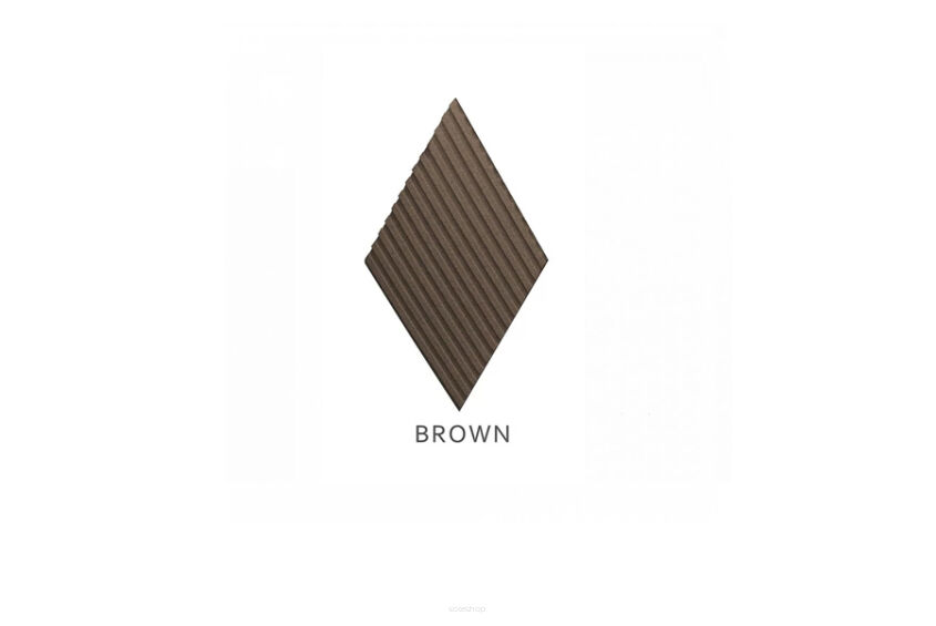 3D Kork Panel Stripe-Brun