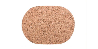 Korkskive Oval stor 40 / 30cm dekor- sæt med 4 stk