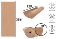 Kork Rulle 1mm(30x1.2m) - finkornet - 2