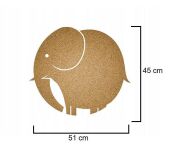 Elefant Kork Klistermærke - 3
