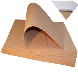 Selvklæbende korktavle 915x610x8mm finkornet