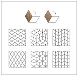 3D Kork Panel Stripe-Elfenben - 3